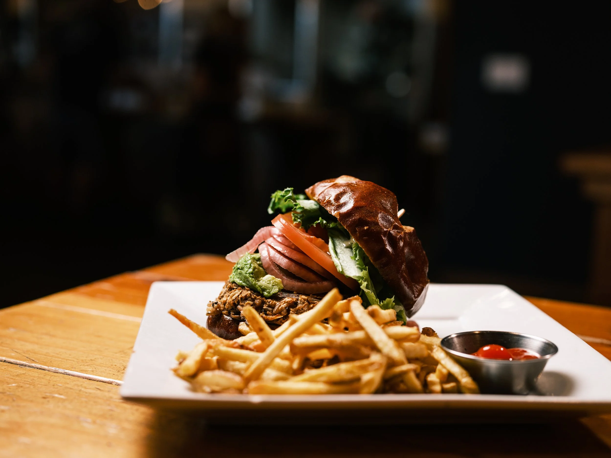 One of the Rambler's many amazing burgers!