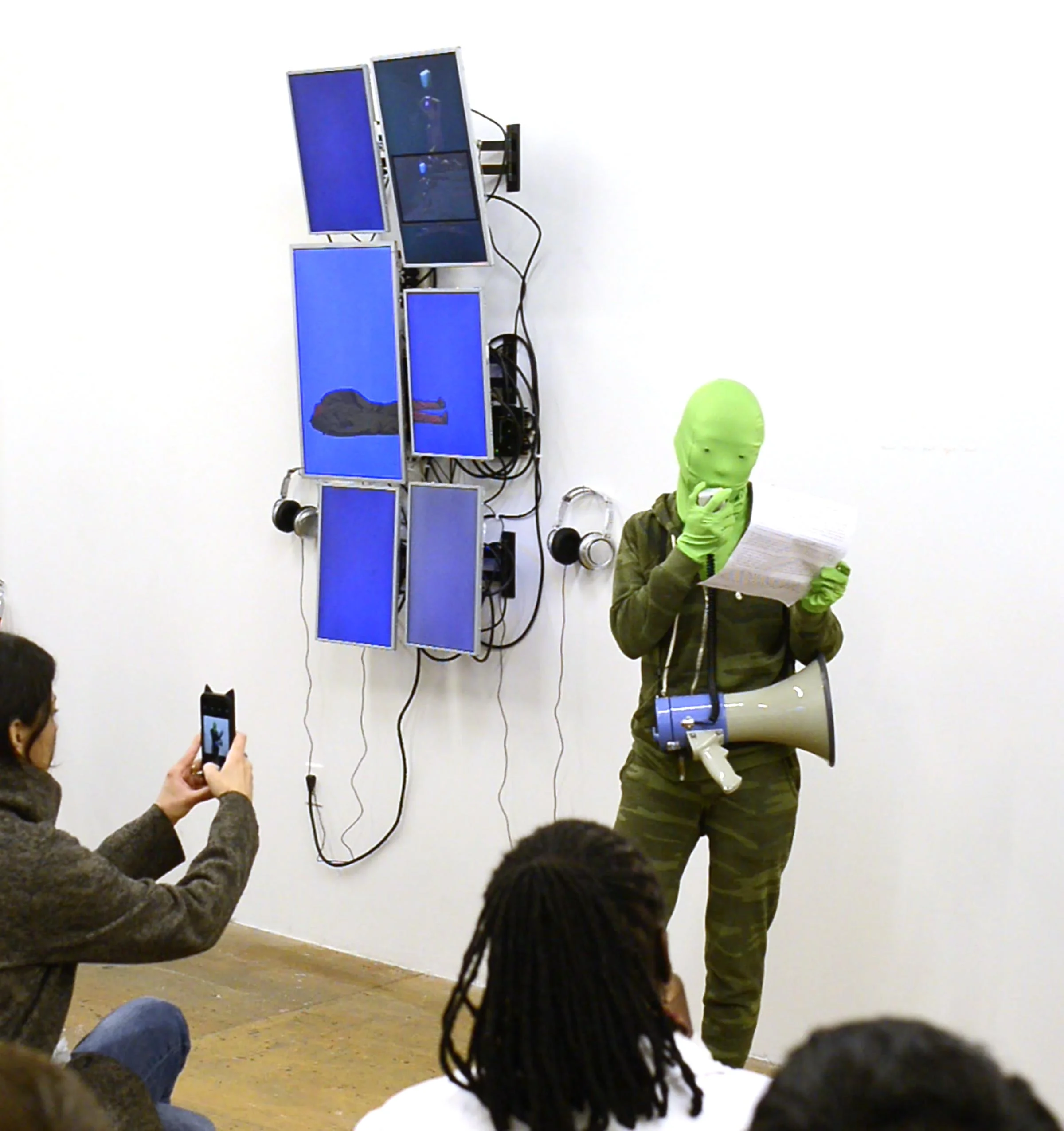I Can Because You Do exhibition gallery talk performance