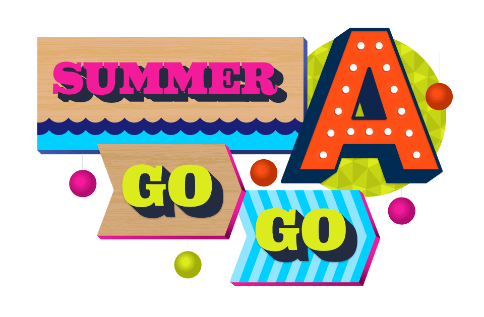  Summer-A-Go-Go overhead signage 