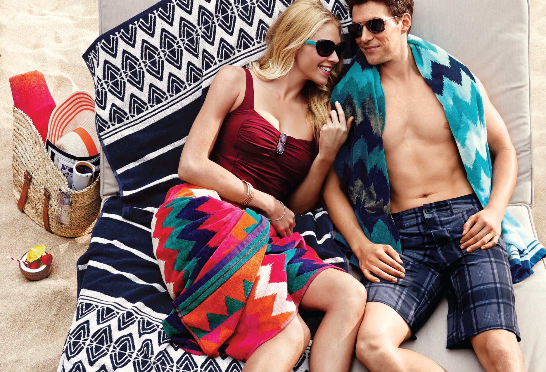  Beach Towels in-store signage 