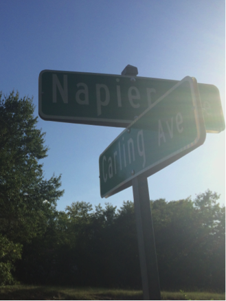 A corner of the potential Historic District we surveyed.