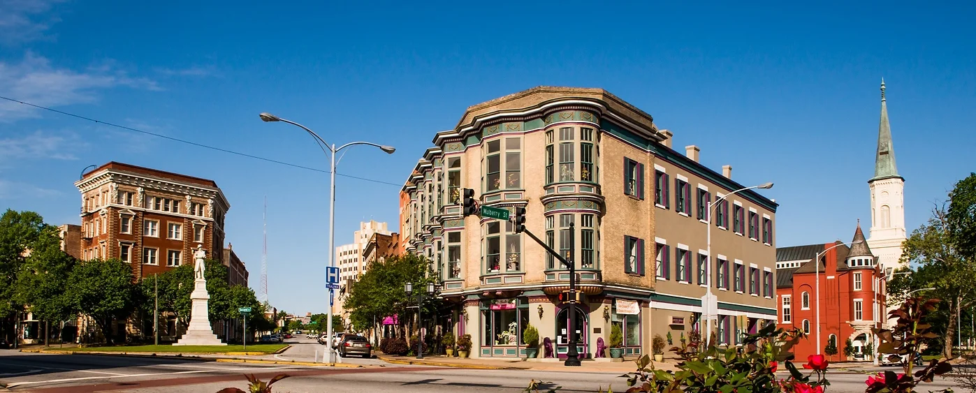 The Lawrence Mayer building, home to a florist on the ground floor and lofts above, has taken advantage of HMF’s HTC consulting. | Credit: Visit Macon