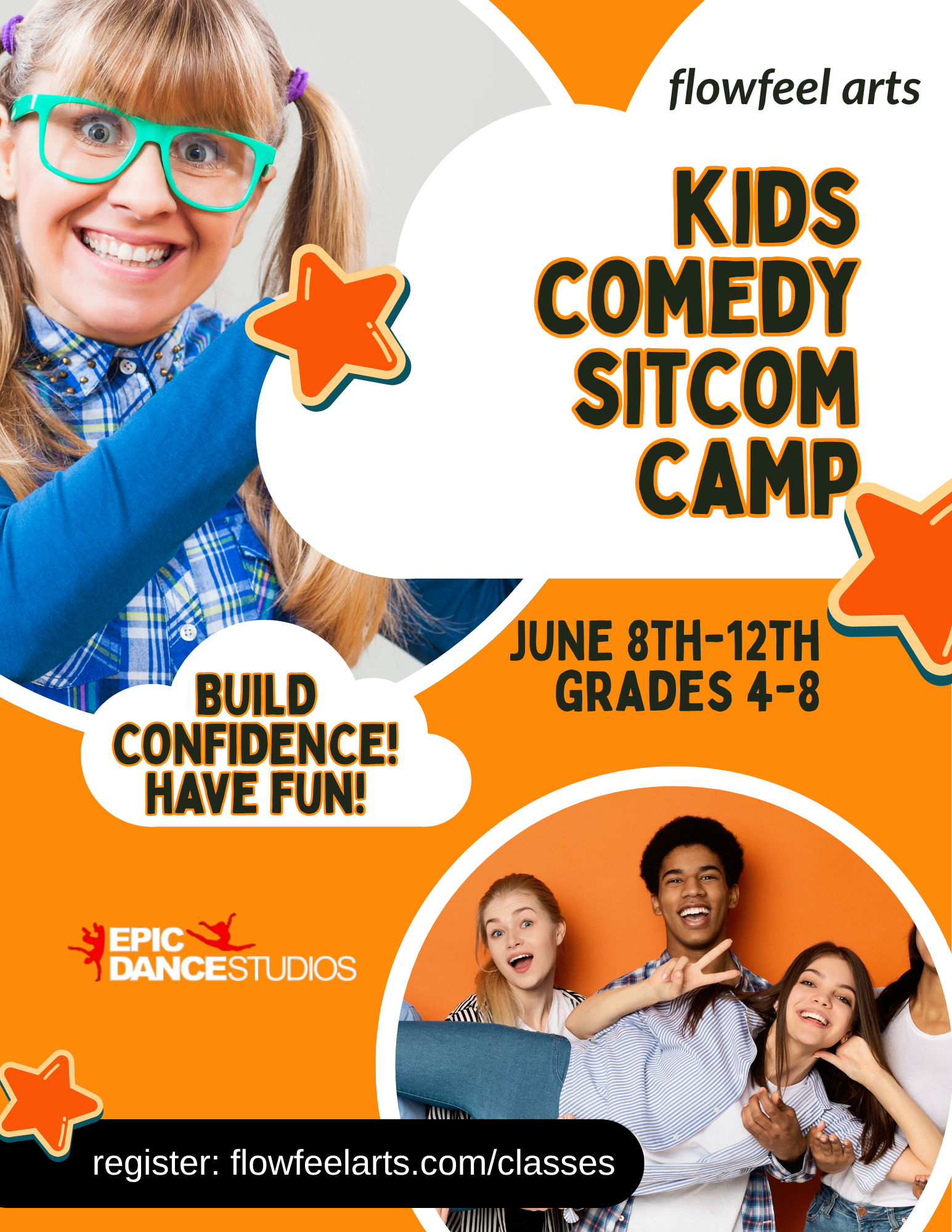 Summer Comedy Sitcom Camp (4th-8th grades)