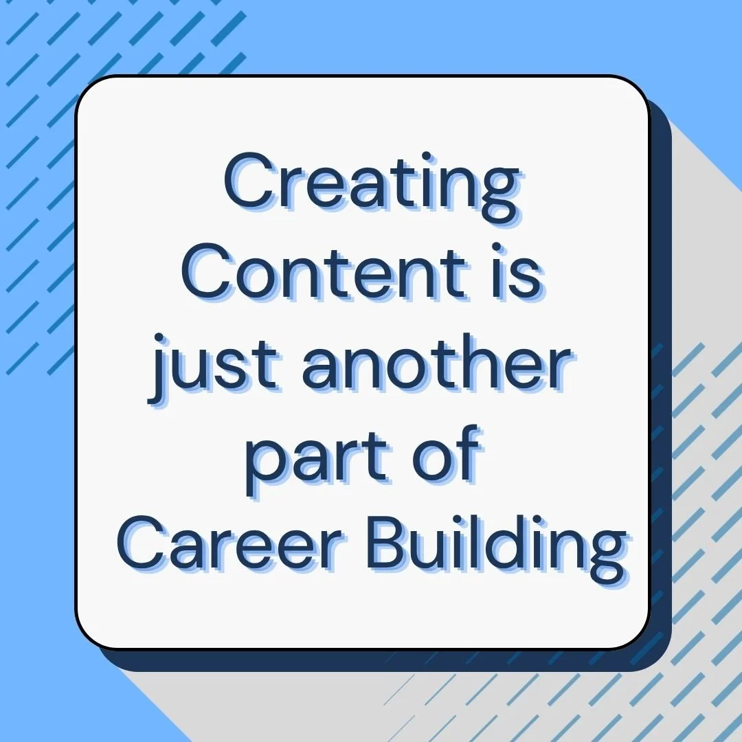 SHOCKER -- Of course, you knew this if you've been with us for awhile! 🤓

Creating content isn't the "sometimes" goal anymore&mdash;it's the baseline.

Posting, engaging, and sharing your work has become basic career building. Your portfol