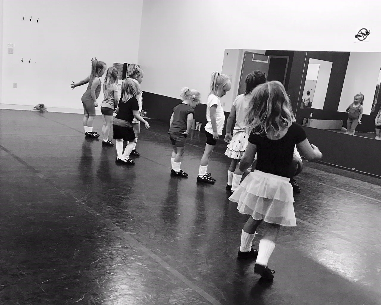 Some of our Wee Ones learning the art of turnout
