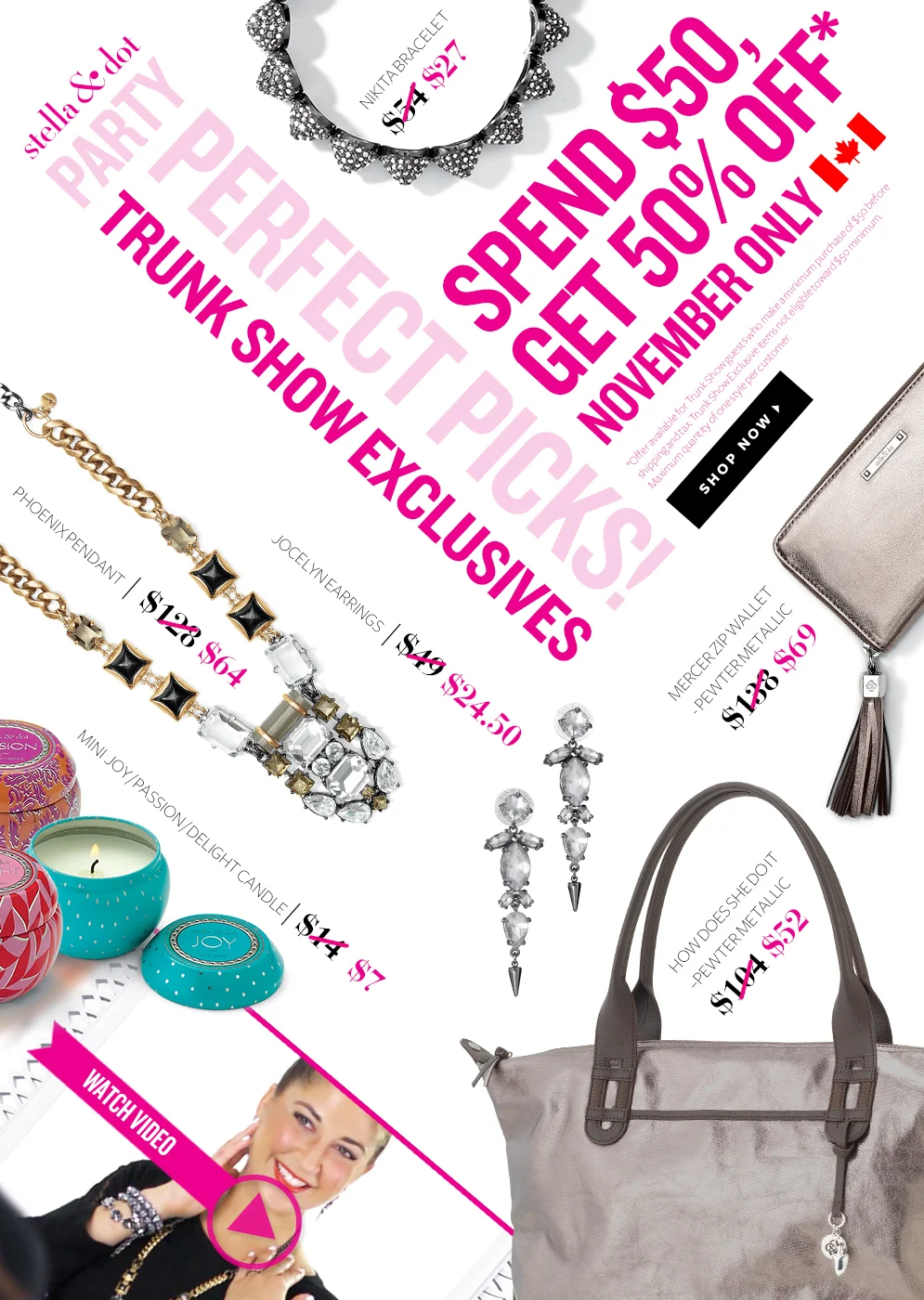  Email with A/B tests, landing page 