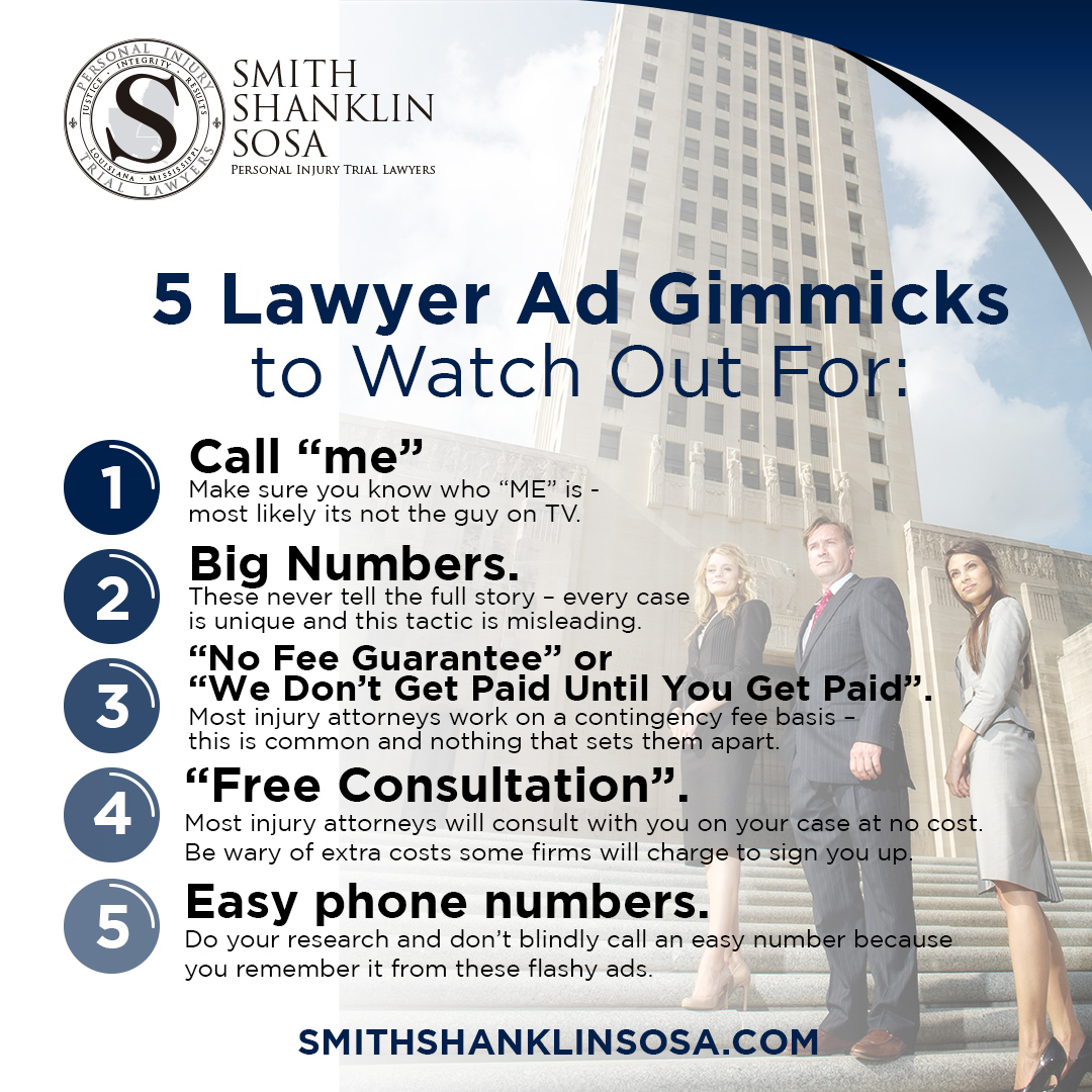 5 Lawyer Ad Gimmicks to Watch out for — Smith Shanklin Sosa