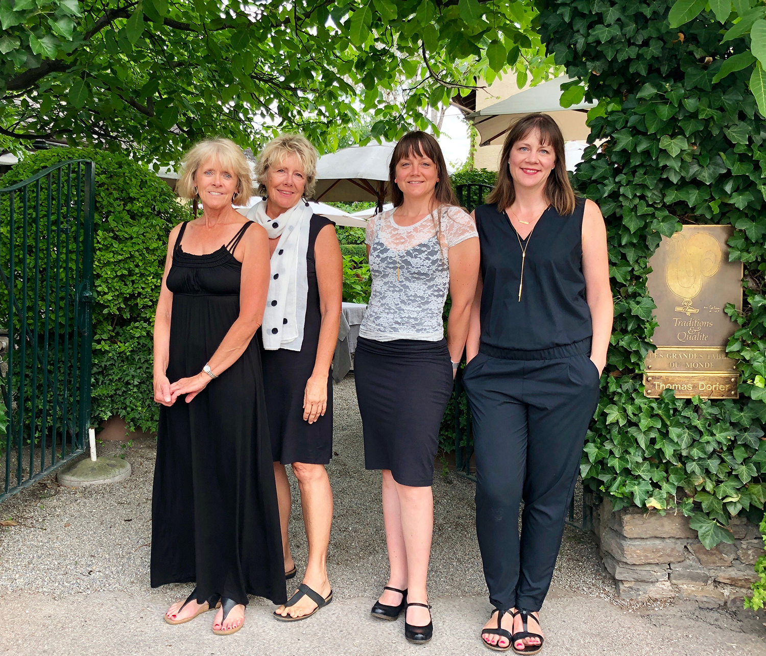 Dana, Sequoia, Christine, Beth ... they called us nuns because we were sisters dressed in black drinking wine