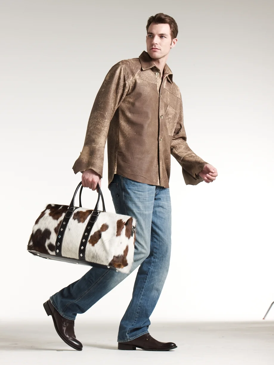 TUNDRA Distressed Lamb Suede Shirt
