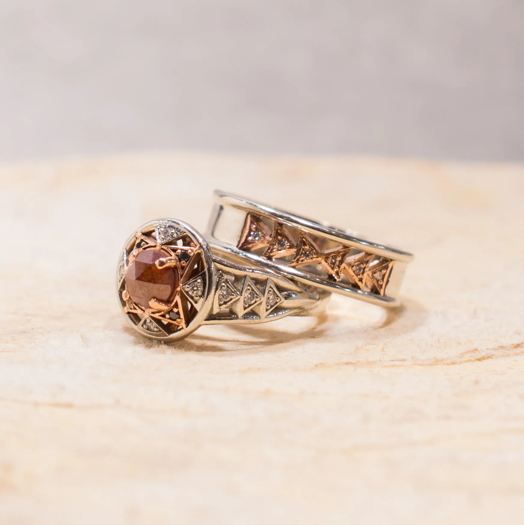 Star of Love & Hope Diamond Wedding Set Photo credit: Alejandro Collados-Nunez
