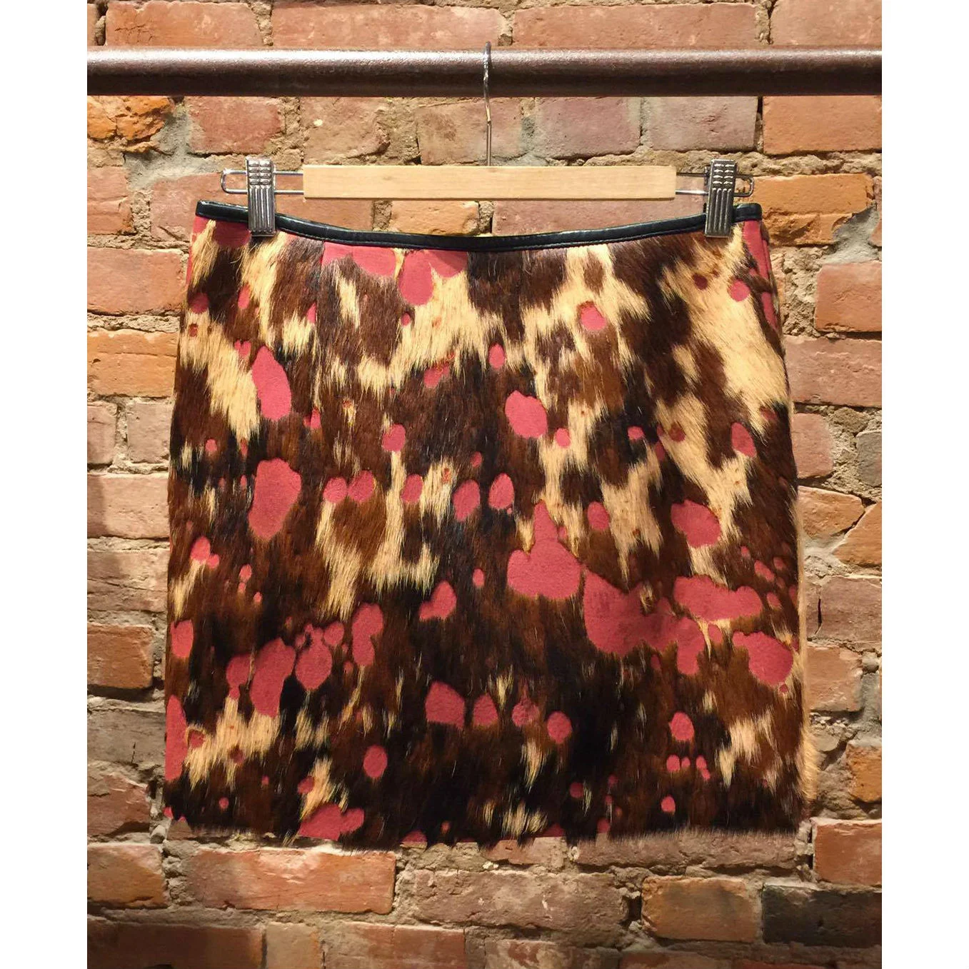 Cow Hide Skirt SAFARI RED FRONT.jpg