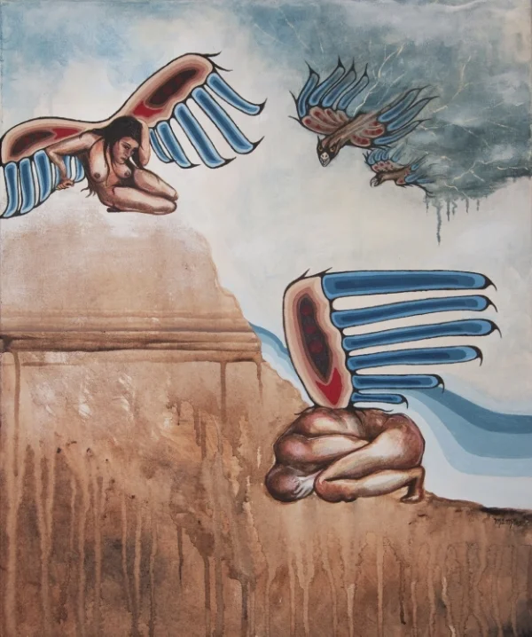 'THUNDERBIRDS' Acrylic on canvas by Melinda Shank-Miles