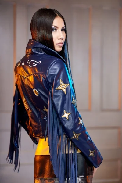 Of The Stars Moto Jacket with Fringe