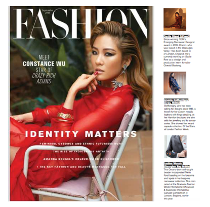 FASHION Magazine feature - Aug. 2018