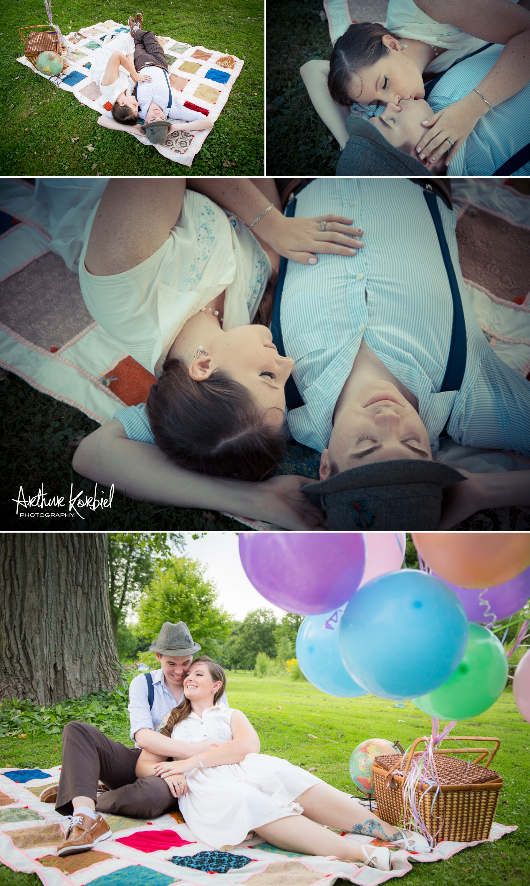 Arthur Korbiel Photography - London Engagement Wedding Photographer - Vintage - Bag Lady Variety - Gibbons Park_011.jpg