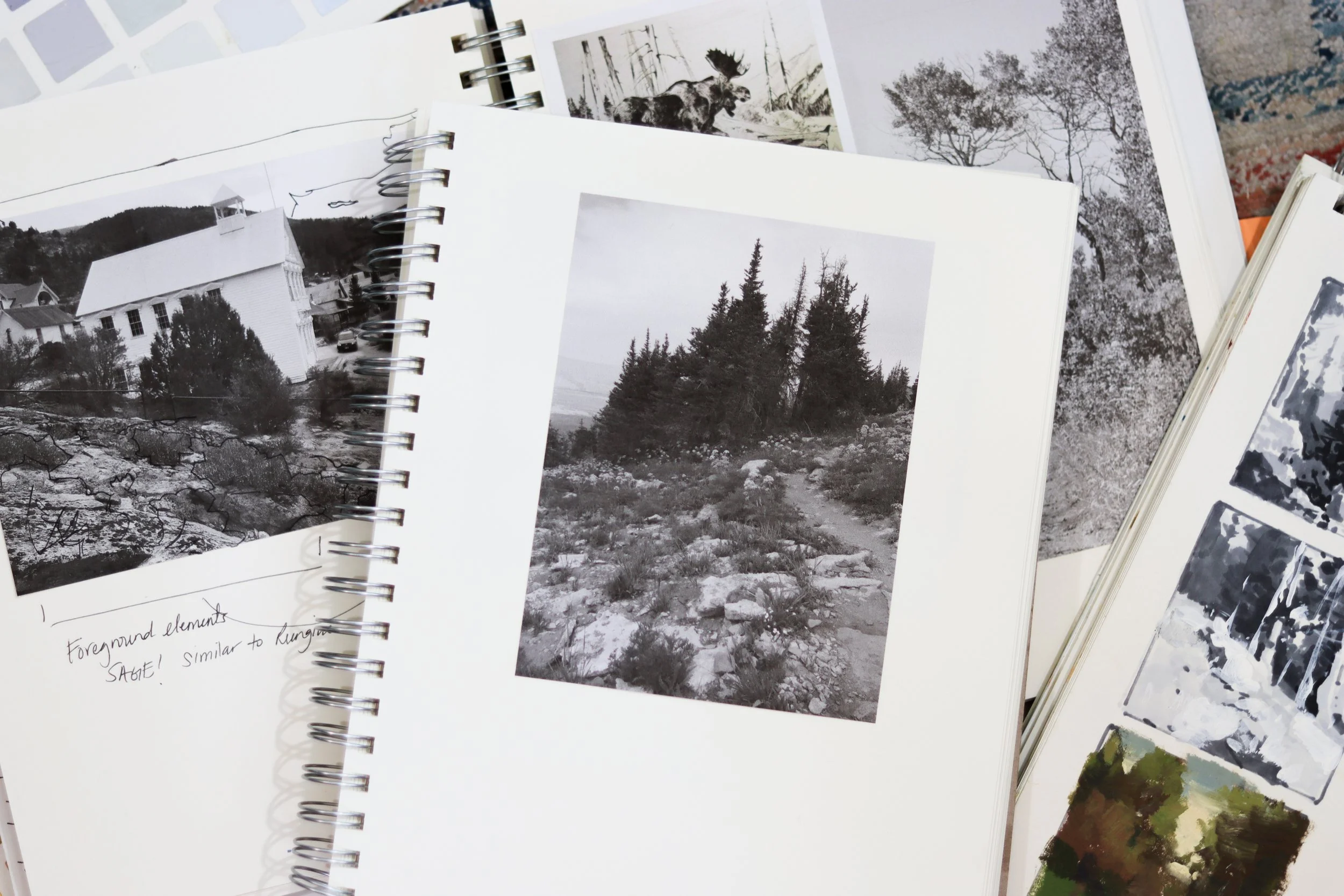 Working on painting ideas | Allie Zeyer Fine Art