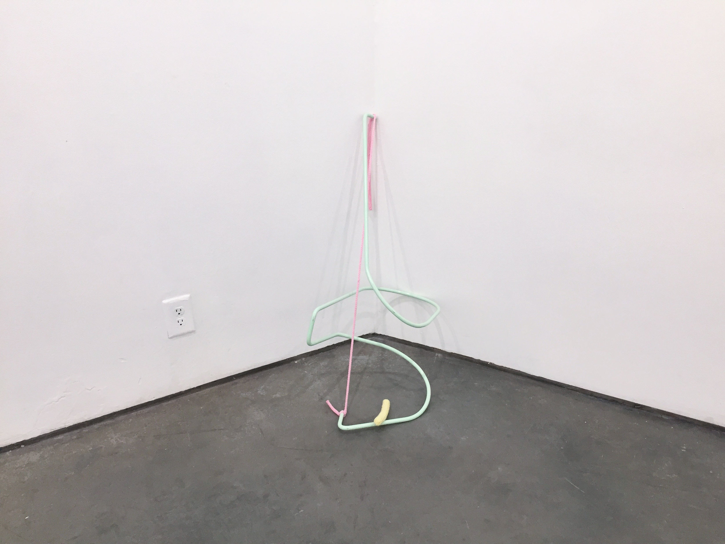 Untitled (Jimmy) , 2019 Painted steel and yarn