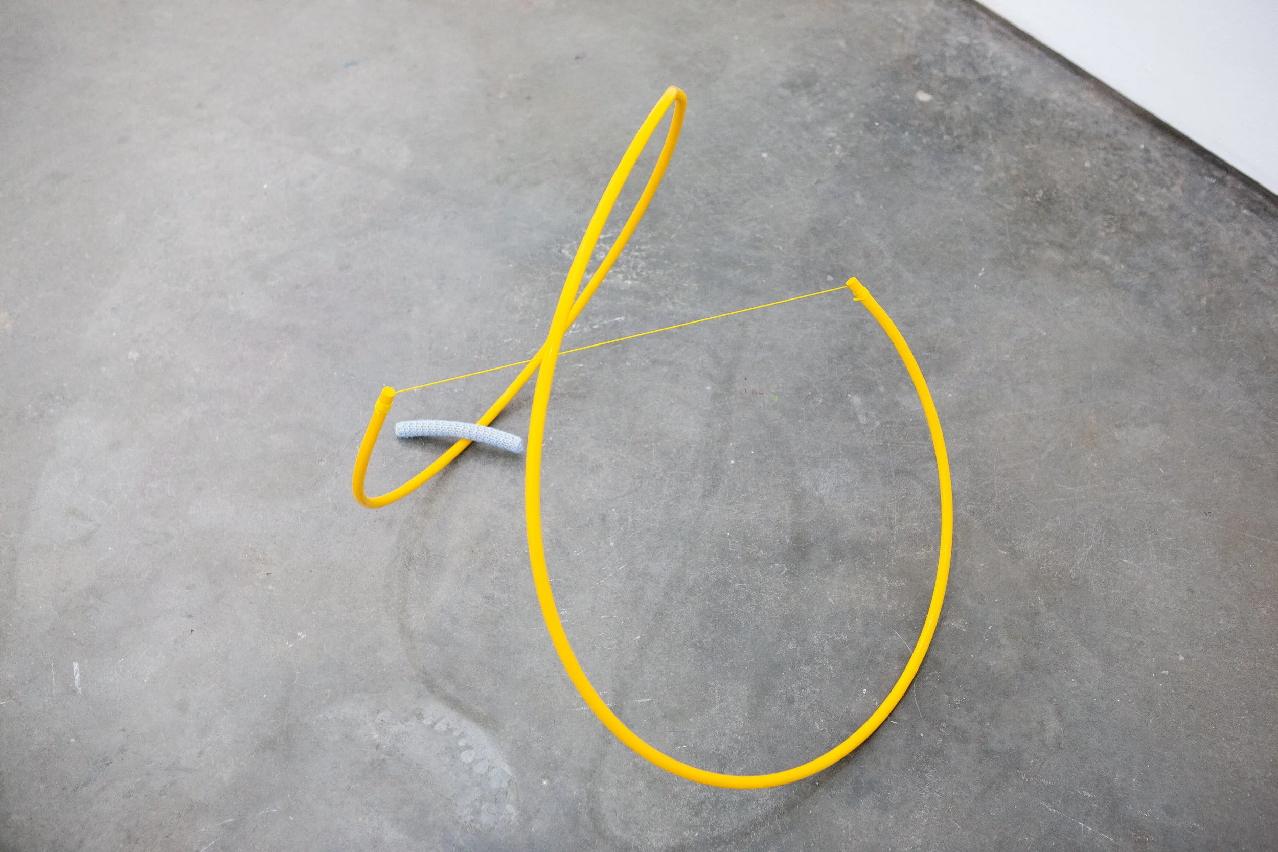 Untitled (Matti) , 2019 Painted steel, string and yarn