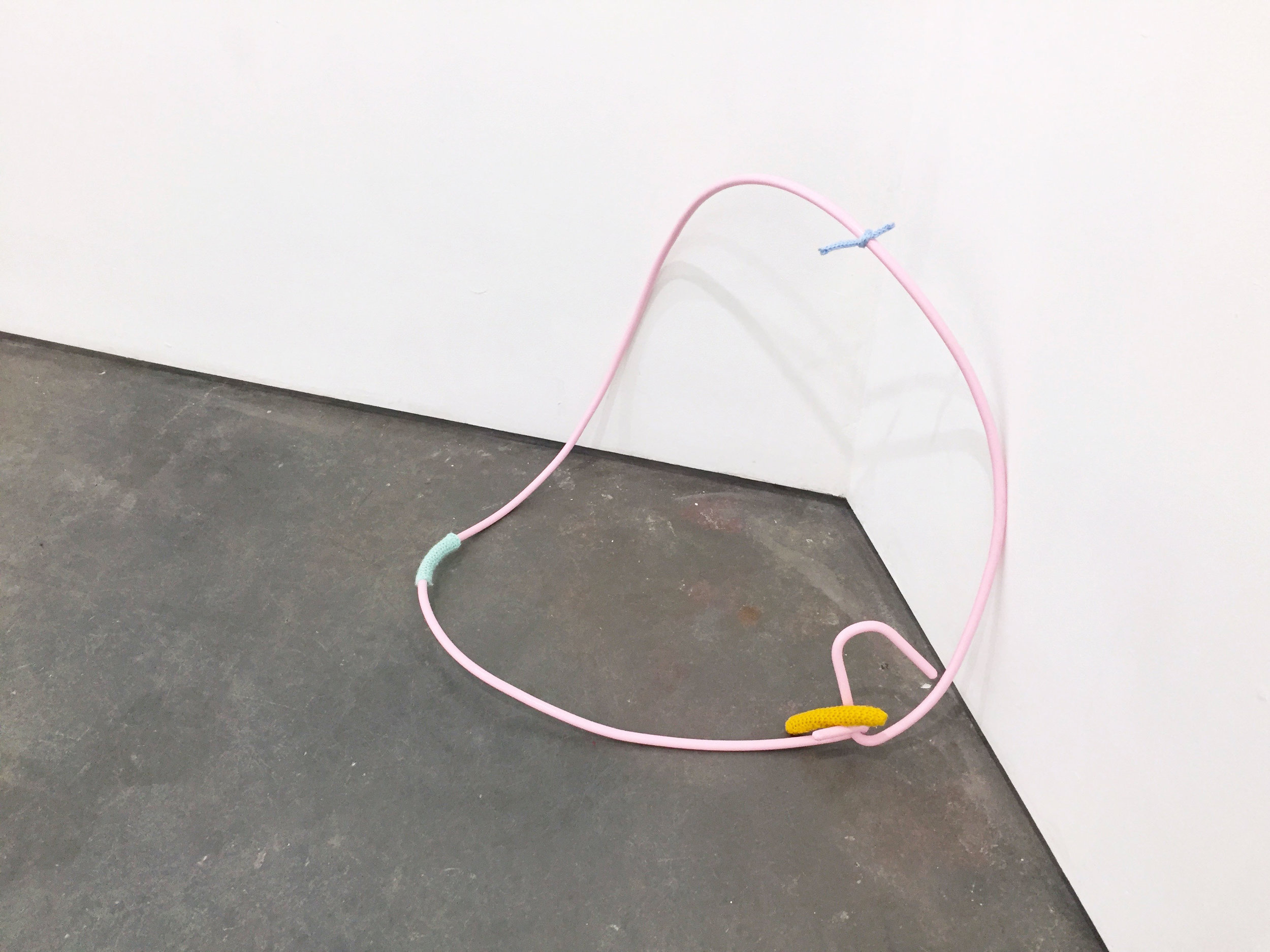 Untitled (Phil) , 2019 Painted steel and yarn