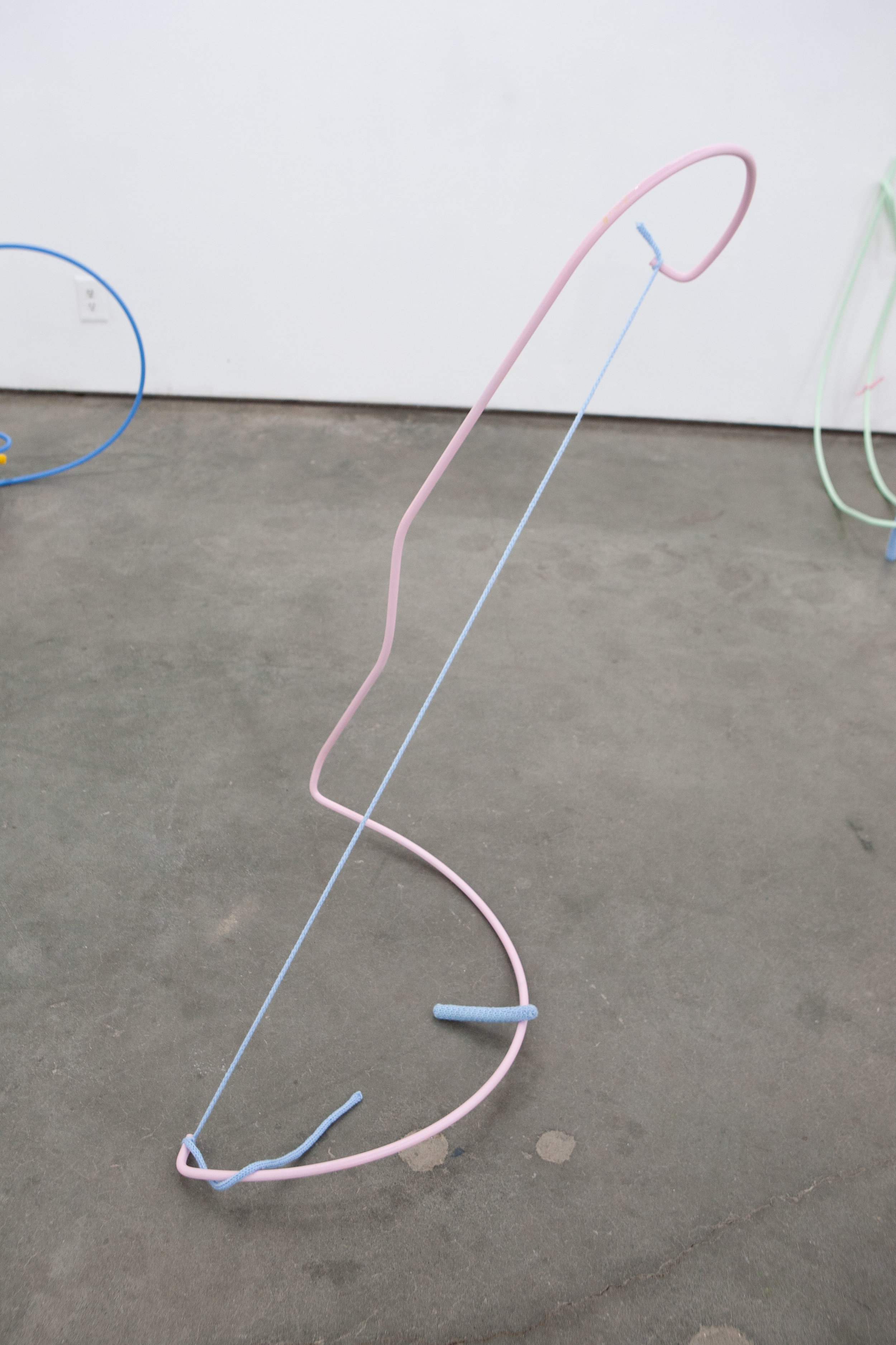Untitled (Thaddy) , 2019 Painted steel and yarn