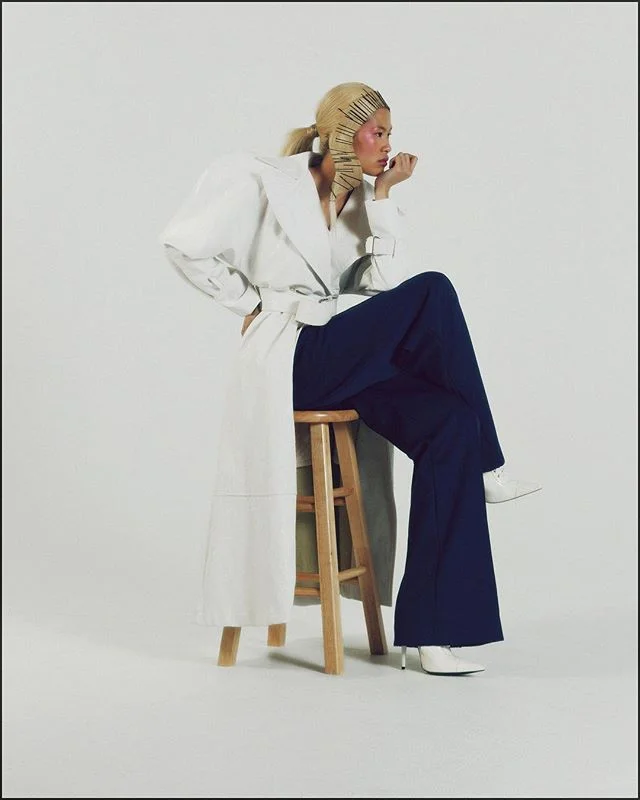 Mood when it&rsquo;s gray out 🌫 @justinemaebiticon in @dintofficial coat 💓💓💓 photographed by 📸 @rickrodneyphoto styled by 💃 @kaitlynvitug with assist ✨ @asuka_bot #photography #fashion #beauty #dint #editorial #love #ootd #model #wdywt #minimal