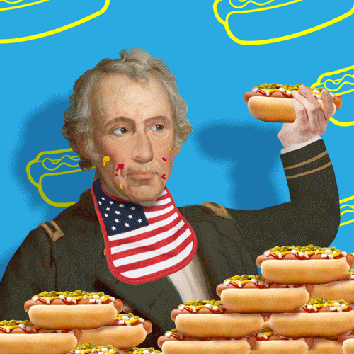 #12 – ZACHARY TAYLOR. Zach Taylor inadvertently inspired Nathan’s legendary hot dog eating contest when he ate 622 hot dogs at a Fourth of July BBQ. He died 5 days later.