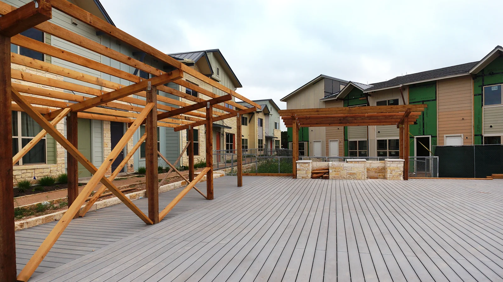 Central courtyard progress