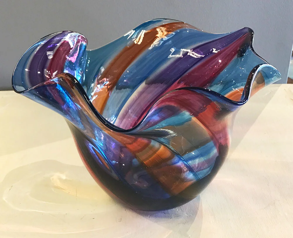 SOLD Bowl Scallop Canes (17-24400)