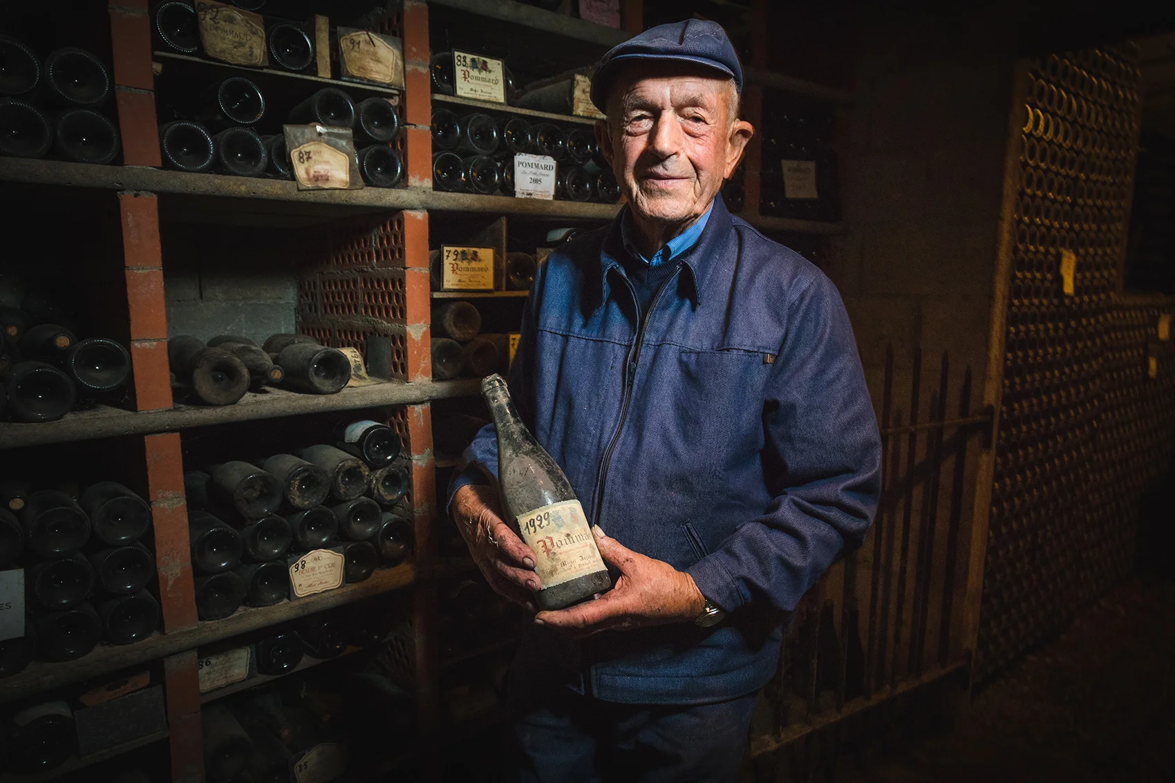 Proud Marcel Arcelain in Pommard.