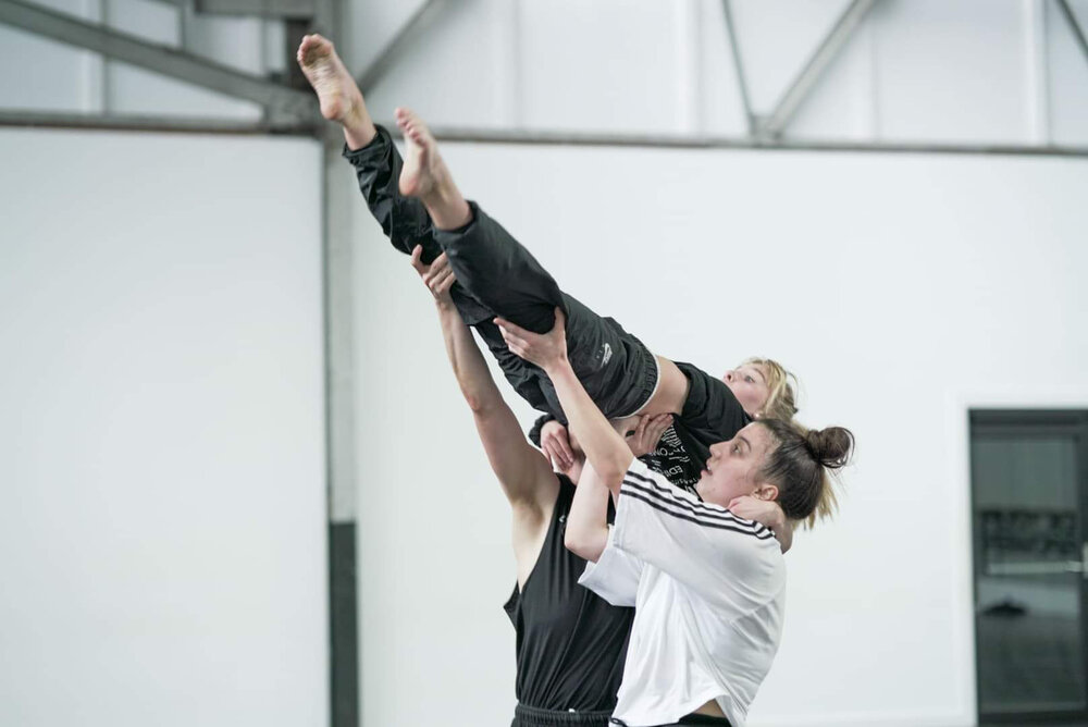 Dancers in rehearsal