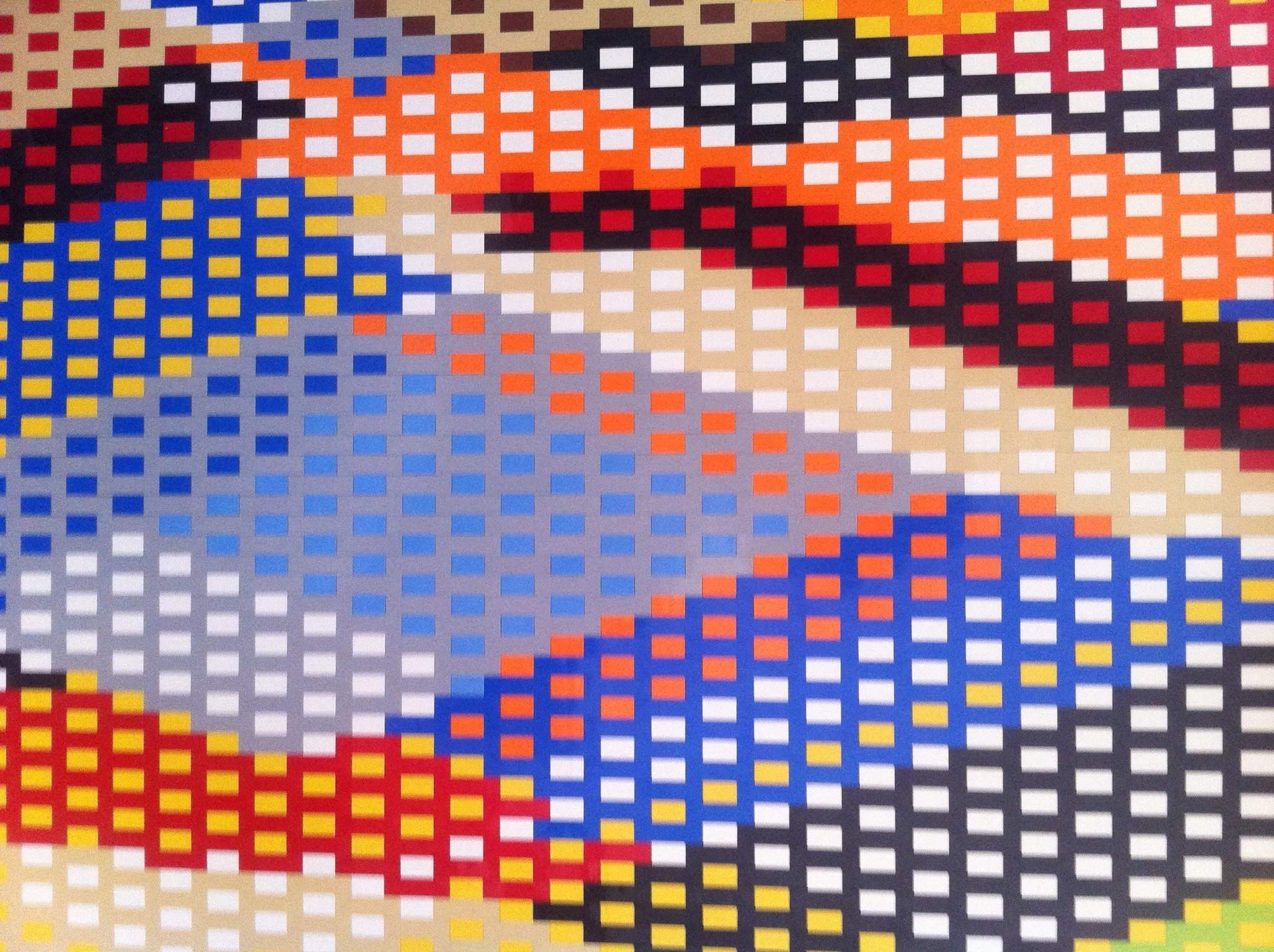 Patterned LEGO Art Piece