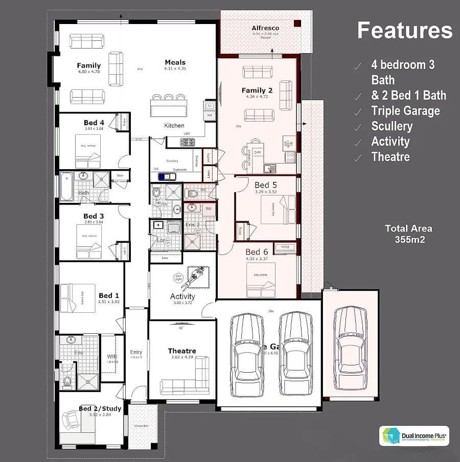 Multiple Occupancy Layout Dual Occupancy Home Plans Dual Living House Plans & Designs Sydney