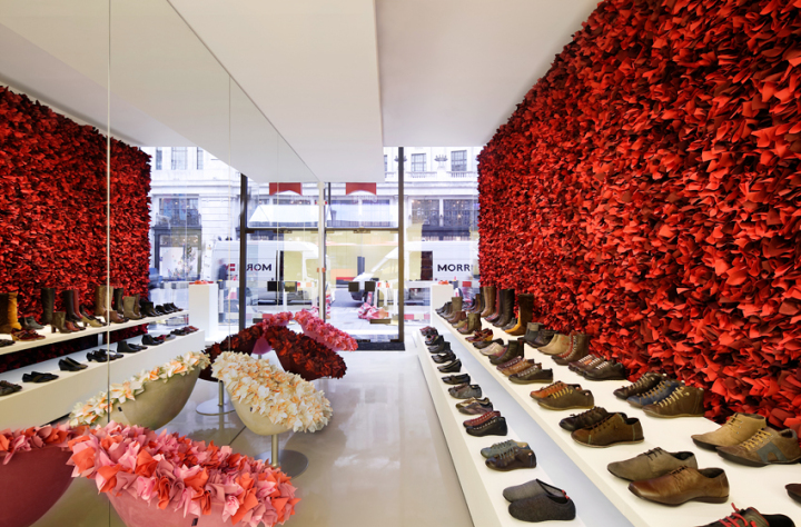 Camper Store in Londen door Tokujin Yoshioka. Origineel en eenvoudig.