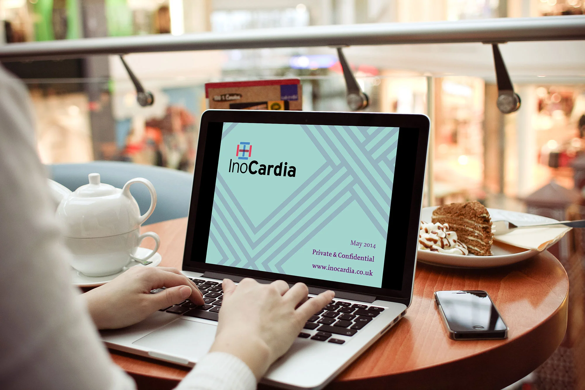 InoCardia Limited Branded powerpoint design, presentation, brand identity, branding, by Martin Sully