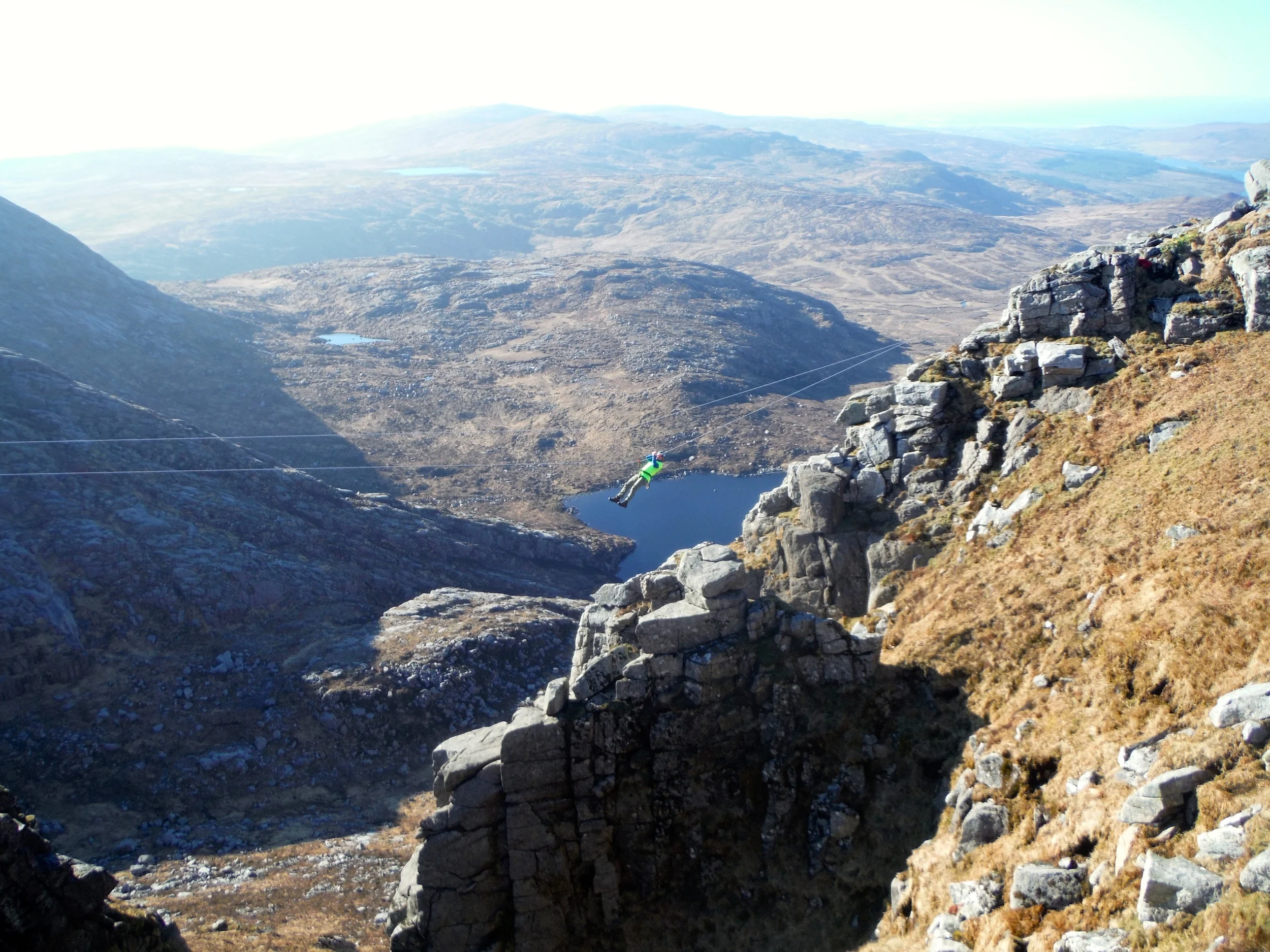 Making my way across the traverse