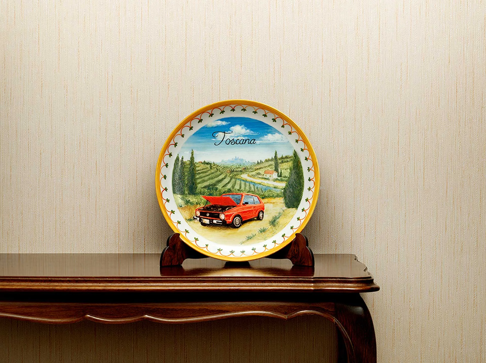 Volkswagen<br/><span style="font-size:0.8em;">Piatto decorato</span>