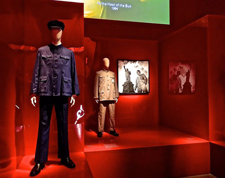 Blue Mao suit as presented in "China Through The Looking Glass" exhibit. Photo courtesy of the Metropolitan Museum of Art.