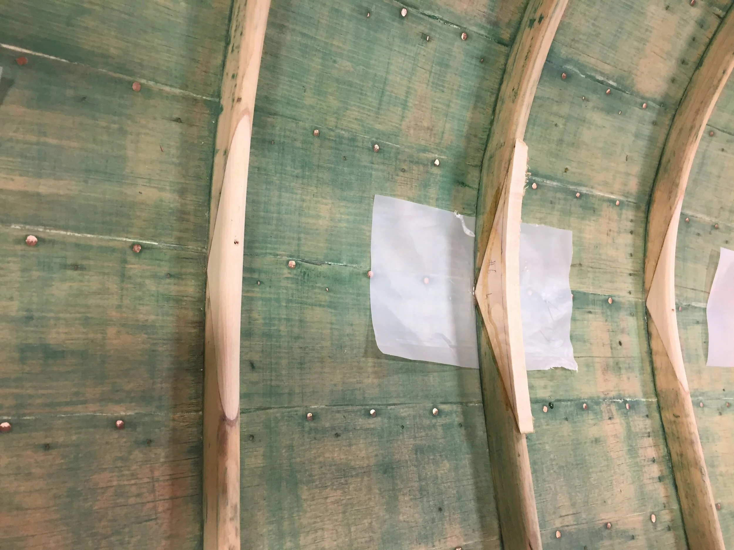Repaired Spruce frame