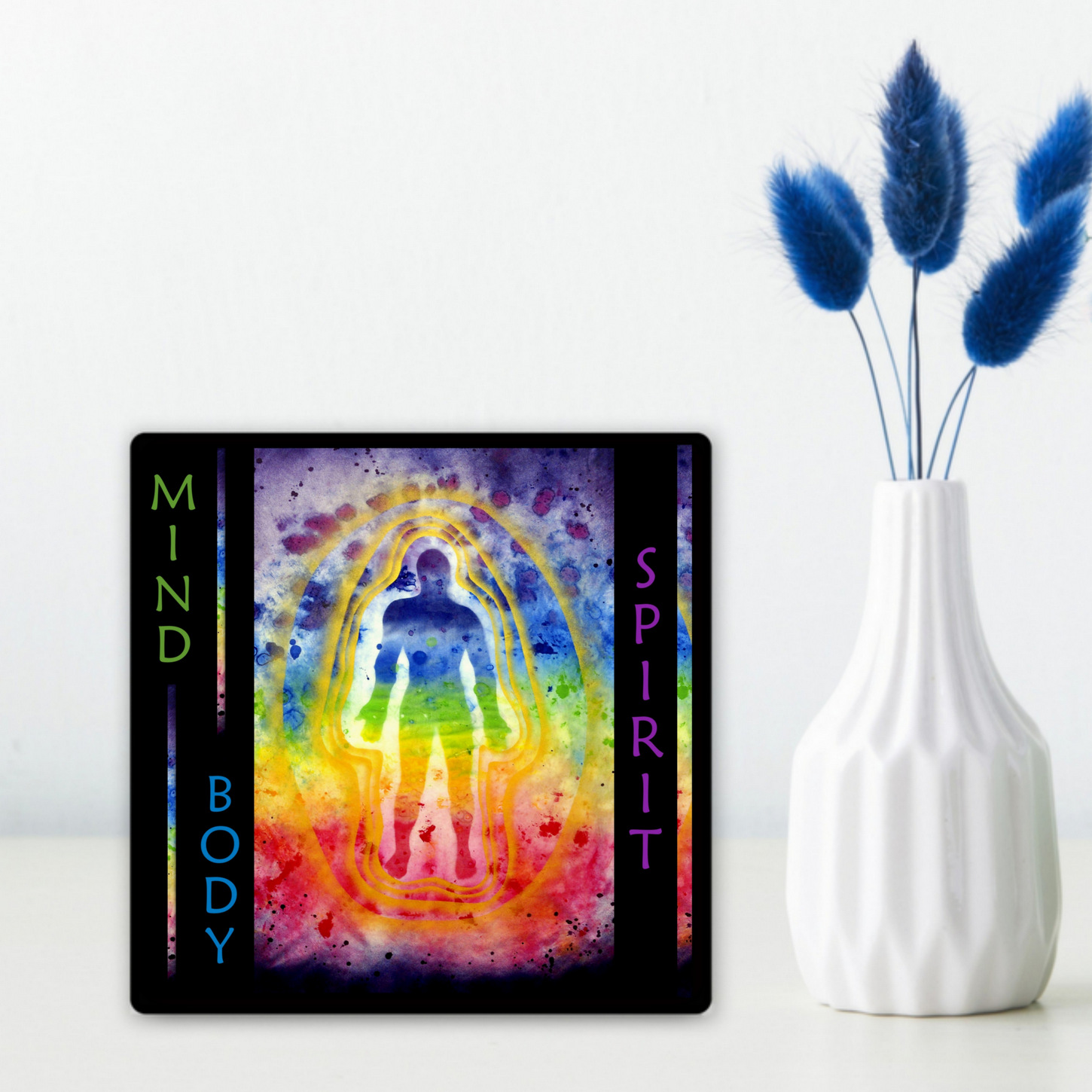 MIND, BODY, SPIRIT Table Top Aluminum Art Print