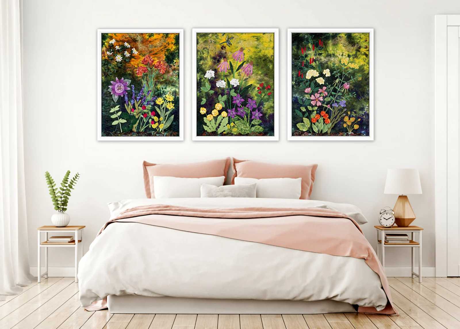 HEALING GARDEN Set of 3 Fine Art Posters