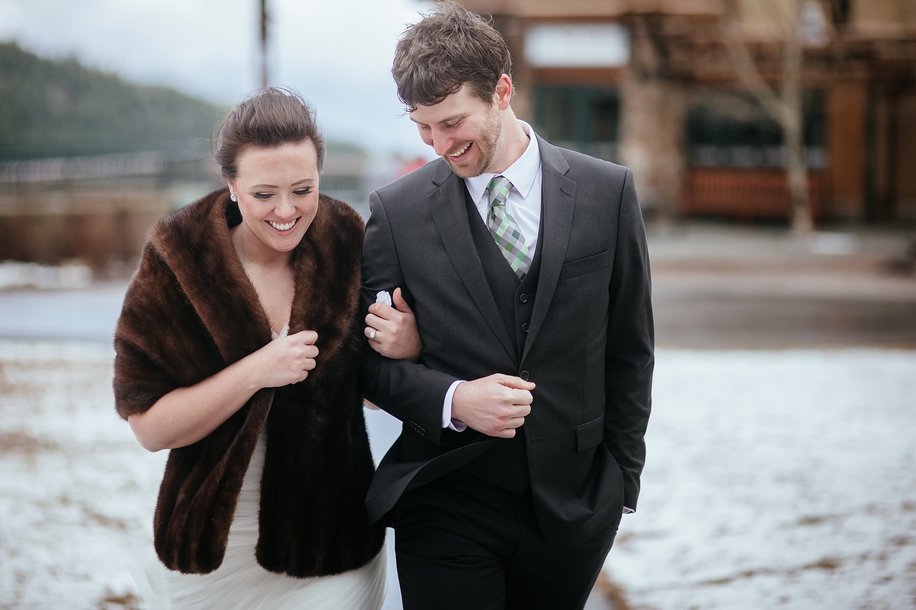 Snowy Winter Idaho Wedding