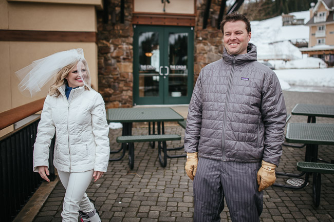 The Bride and Groom Wore Ski Jackets