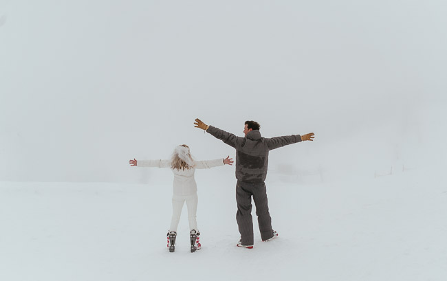 Snowy Wedding Day