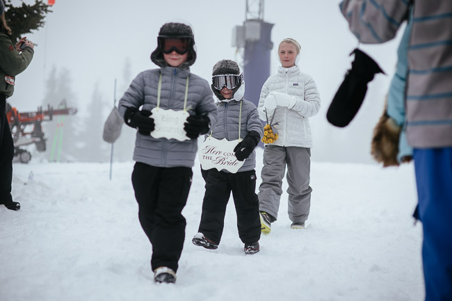 Winter Wedding at Schweitzer Mountain