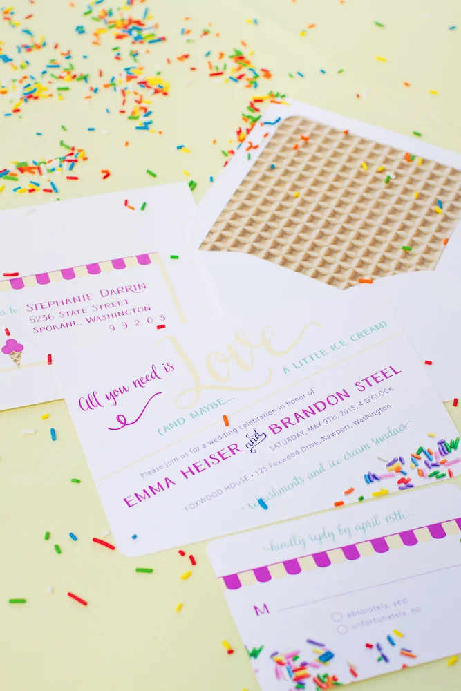 Foxwood House Wedding Shoot | Ice-Cream Inspired Wedding Details | Red Letter Event Planning | Photography by Creatively Yours Photography