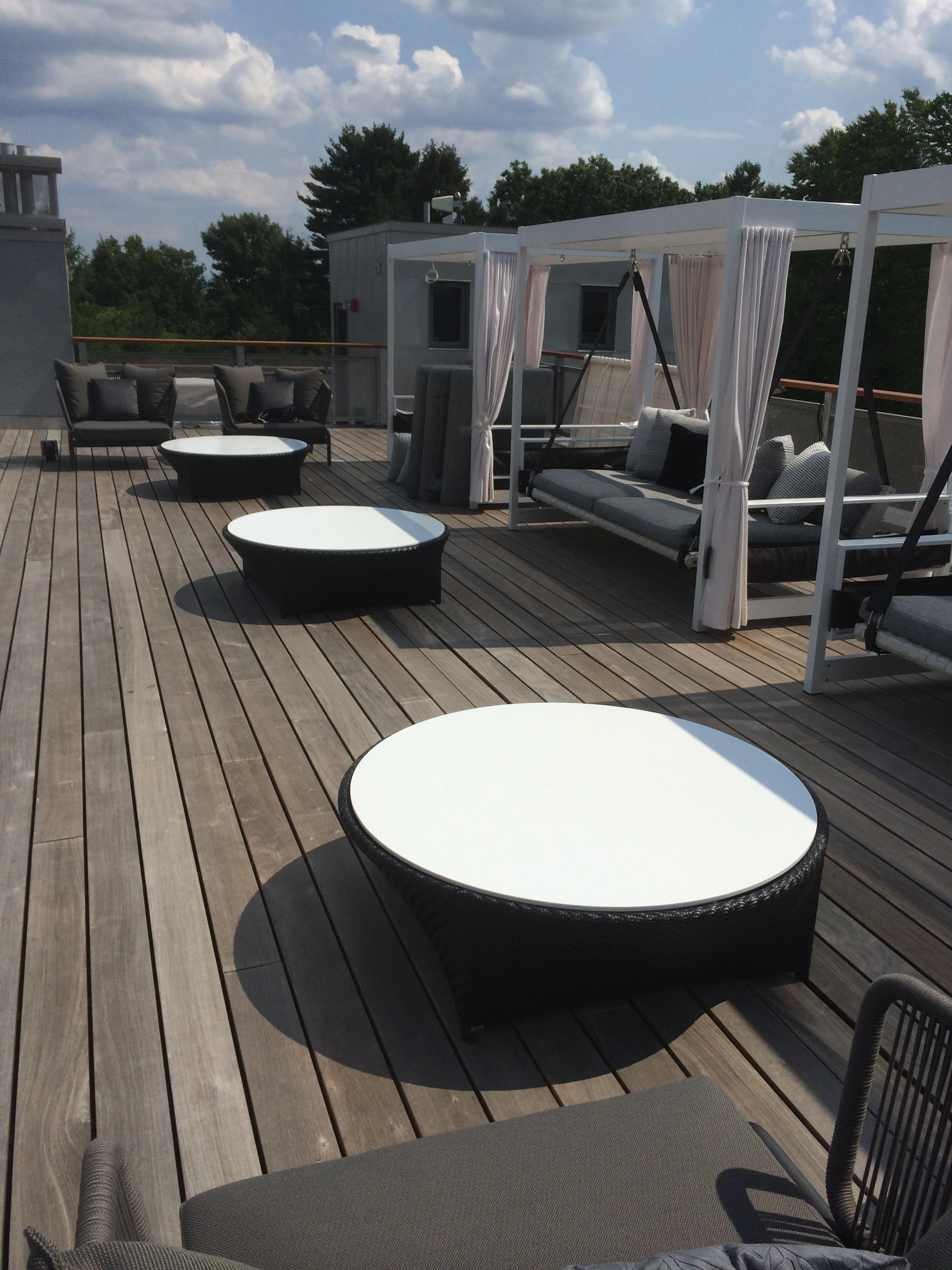  Exterior Applications - Corian Table Tops 