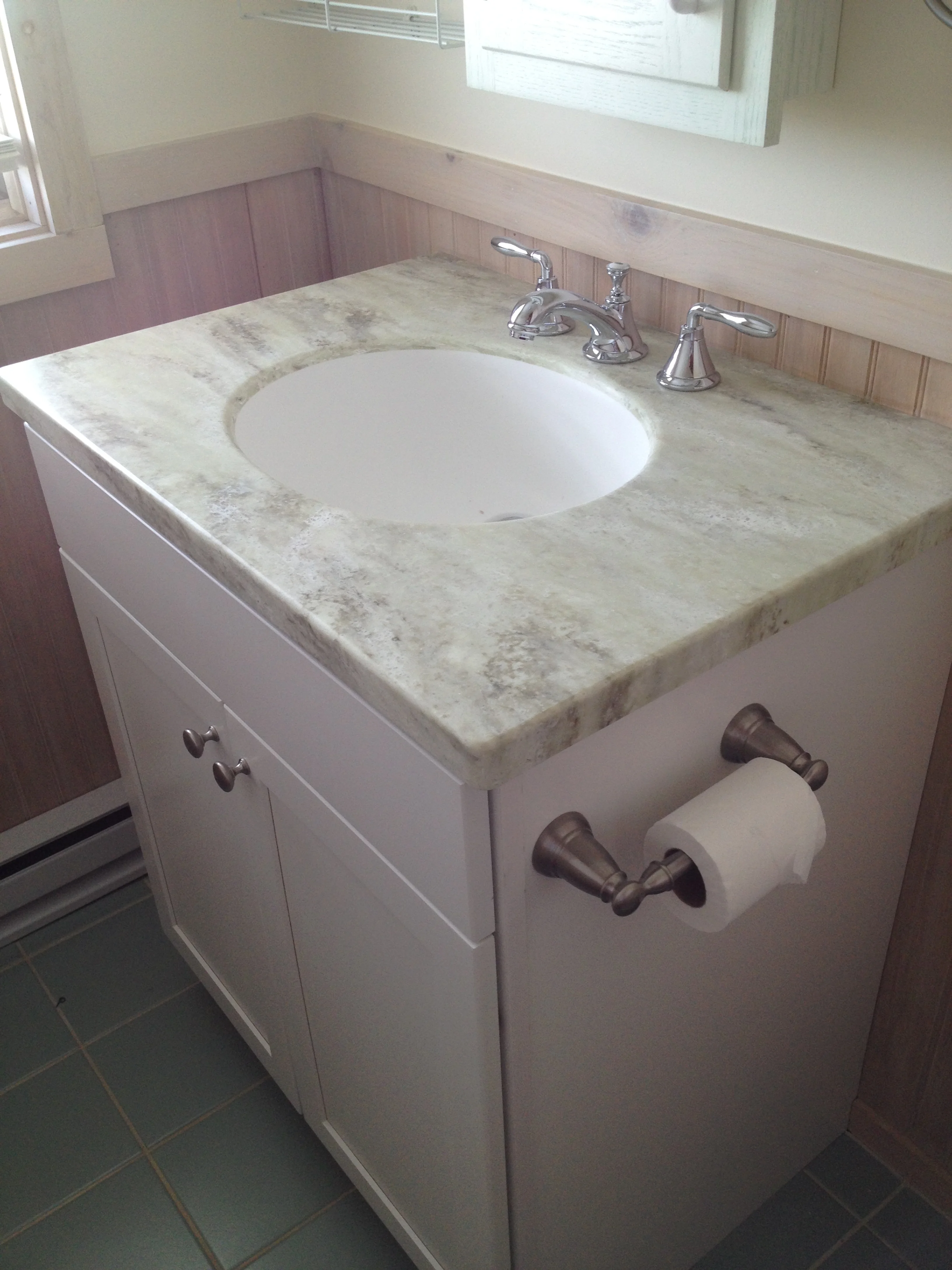 Corian Vanity with Seamless Corian Sink 