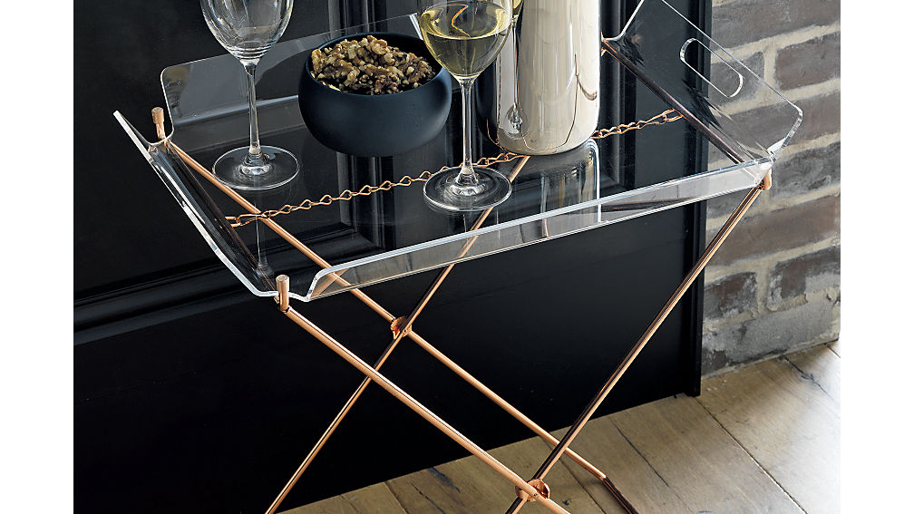  CB2 - Acrylic Tray Table - $79.95 