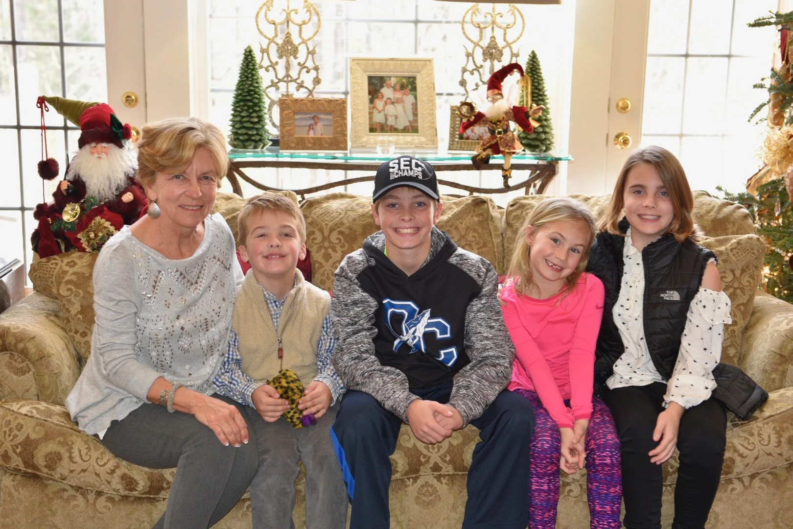 Cindy and her grandkids! 