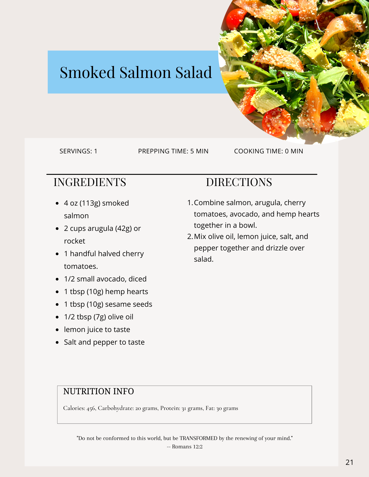 High Protein Recipe Book — TransFit